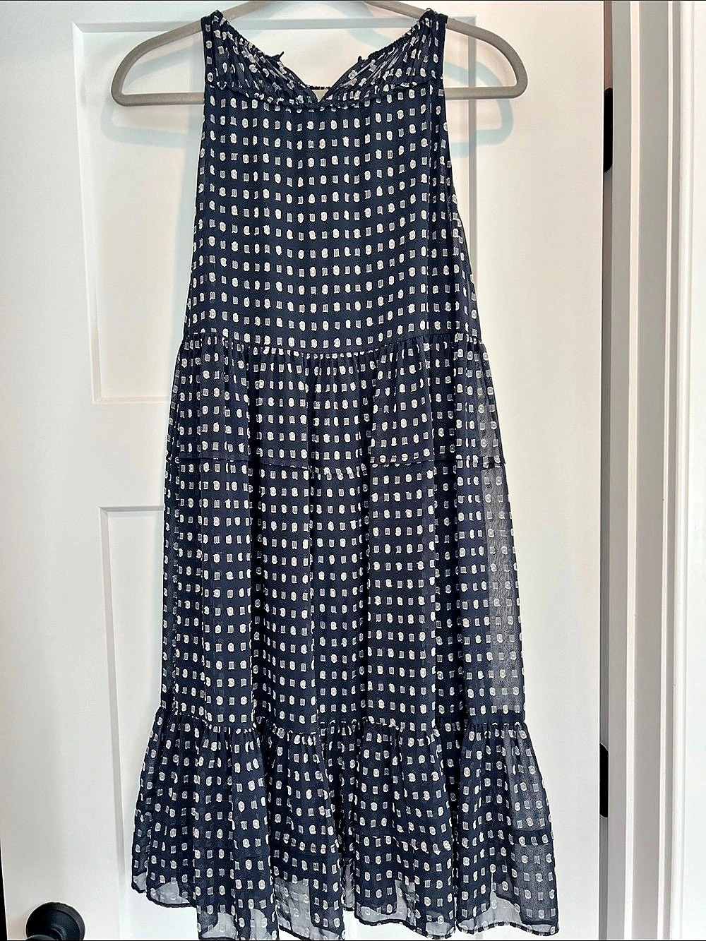 Current Air Geometric Maxi Dress in Black& White Size Small Like New
